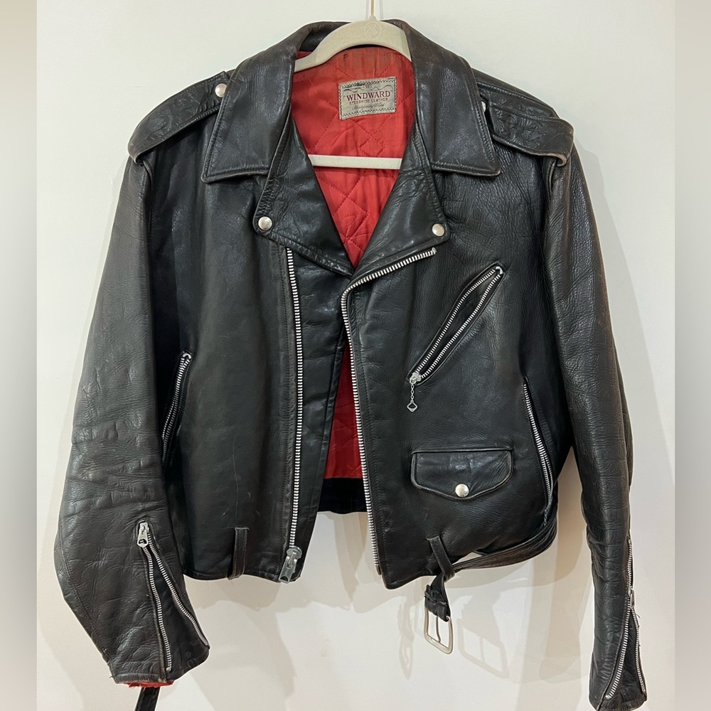 Vintage Black Leather Jacket